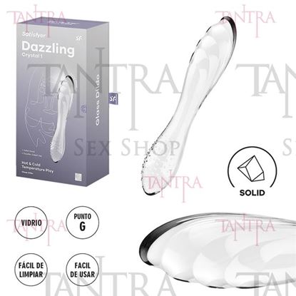 Dazzling Crystal 1 transparent Dildo de cristal solido